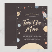 Twee keer de tweede verjaardag van de Moon Outer S Kaart (Voorkant / Achterkant)