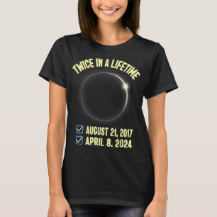 Twee keer in een leven totale zonsverduistering 20 t-shirt