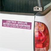 Twee keer kijken bumpersticker (Op Truck)