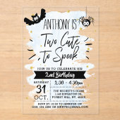 Twee keer per zondag... acryl uitnodigingen (Voorkant)