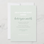 Twee keer! | Uitnodiging tot Baby shower voor jong (Achterkant)