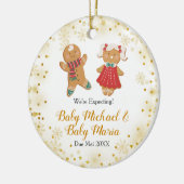Twee keer verwachten we van ouders keramische vers keramisch ornament (Links)