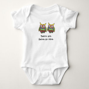 Twee keer zo aardig als een Baby kruipster Romper