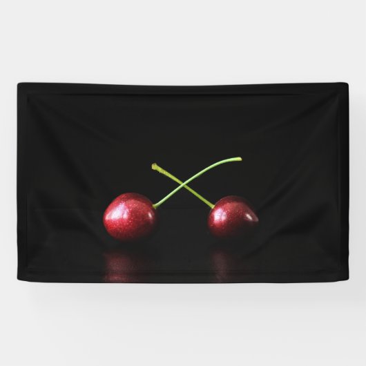 Twee kersen bonrcnm spandoek (Horizontaal)