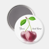 Twee kersen magneet (Voorkant / Achterkant)