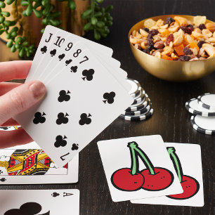 Twee Kersen Pokerkaarten