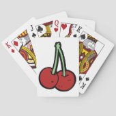 Twee kersen pokerkaarten (Achterkant)
