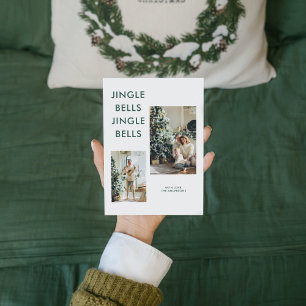 Twee kerstfoto's Jingle Bells Jingle Bells