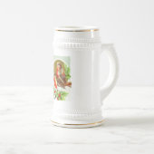Twee kerstrobins bierpul (Voorkant rechts)