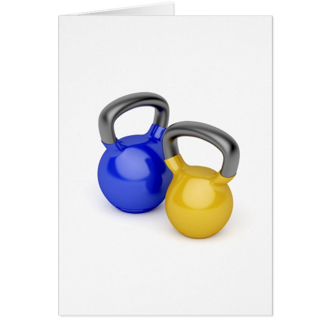 Twee kettlebels (Voorkant)