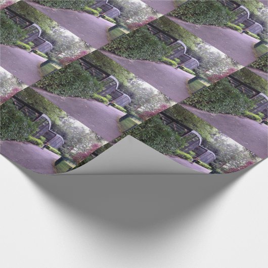 twee kinderen in het park cadeaupapier (Hoek)