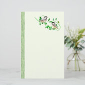 Twee kippen briefpapier (Staand voorkant)