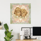 Twee kleine Angels Poster (Thuiskantoor)