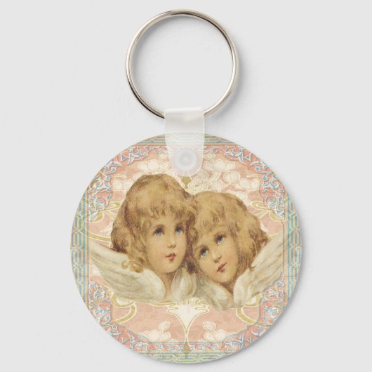 Twee kleine  Angels Sleutelhanger (Voorkant)