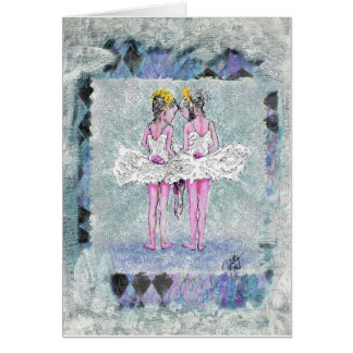 Twee kleine Ballerinas Holding Shoes