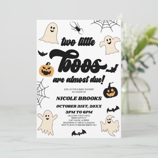 Twee kleine boekjes zijn bijna klaar! Tweeling Bab Kaart (Staand voorkant)