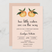 Twee kleine coupures zijn onderweg, twee Baby show Kaart (Voorkant / Achterkant)