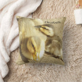 twee kleine eenden kinder werpen kussen (Deken)