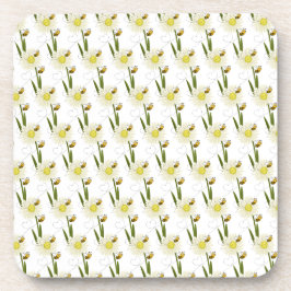 Twee kleine en schattige bijen bier onderzetter