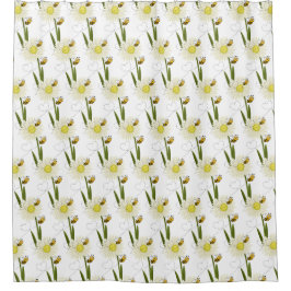 Twee kleine en schattige bijen douchegordijn