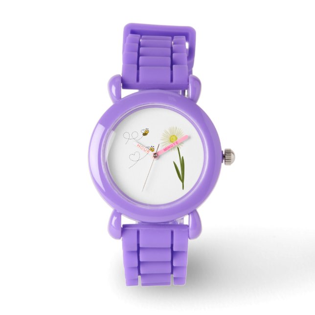 Twee kleine en schattige bijen horloge (Voorkant)