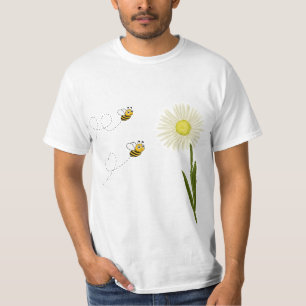Twee kleine en schattige bijen t-shirt