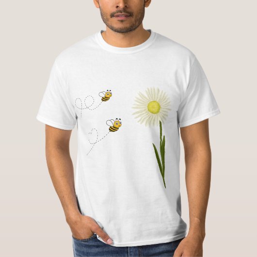 Twee kleine en schattige bijen t-shirt (Voorkant)