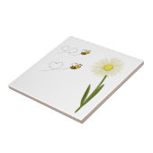 Twee kleine en schattige bijen tegeltje (Zijkant)