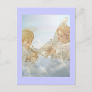 Twee kleine kerubs. briefkaart