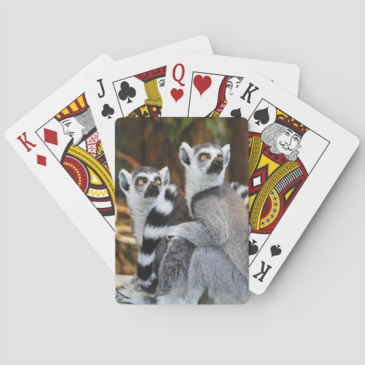 Twee kleine Lemurs Pokerkaarten (Achterkant)