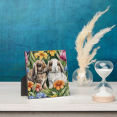 Twee kleine Lop konijntjes Fotoplaat (Insitu)