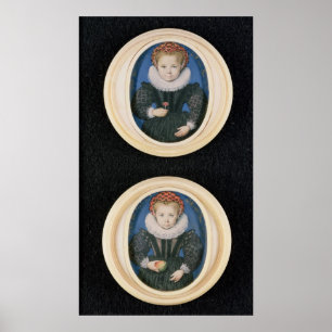 Twee kleine meisjes, 1590 poster