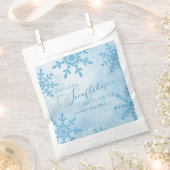 Twee kleine sneeuwvlok Winter Twins Baby shower Bedankzakje (Geknipt)