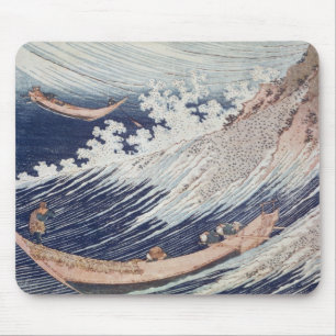 Twee kleine Vissen boten op het Zee Muismat