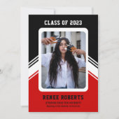 TWEE KLEUREN AANkondiging Afstuderen DOUANE FOTO (Voorkant)