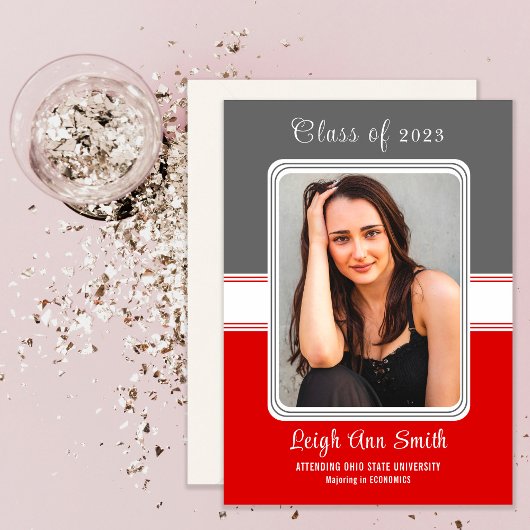 TWEE KLEUREN AANkondiging Afstuderen DOUANE FOTO