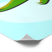 Twee kleurige vissen poster (Hoek)