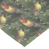 Twee kleurrijke vogels tafelkleed (Gekanteld)