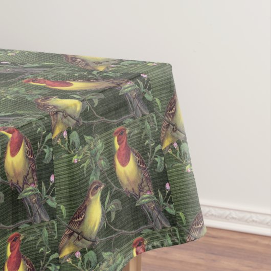 Twee kleurrijke vogels tafelkleed (Voorbeeld)