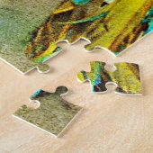 Twee kleurrijke vogelsoorten Waterverf schilderen Legpuzzel (Zijkant)