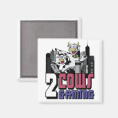 Twee Koeien magneet (Voorkant / Achterkant)