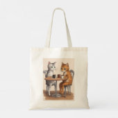 Twee koffertjes tote bag (Achterkant)