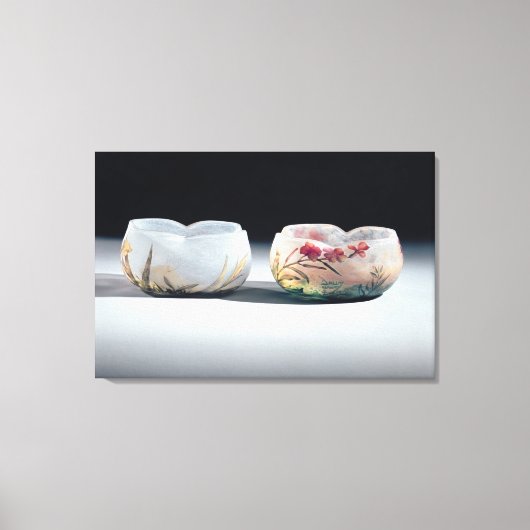 Twee kommen van Daum, Nancy, Frankrijk Canvas Afdruk (Voorkant)