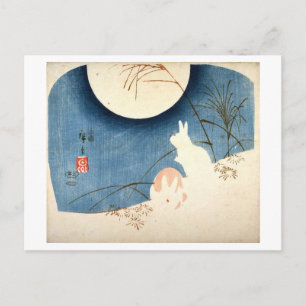 Twee konijnen in de Pampas Grass Briefkaart