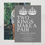 Twee koningen maken een paardenweddenschap aankondiging (Voorkant / Achterkant)