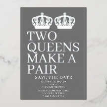 Twee koninginnen maken een homo-lesbiennes