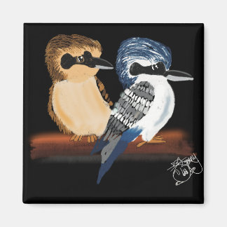Twee Kookaburra-magneet Magneet