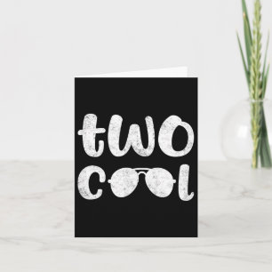 Twee kool 2e verjaardag cadeau 2 jaar oude jongen kaart