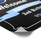 Twee kool-bordjes voor tweede verjaardag poster (Hoek)