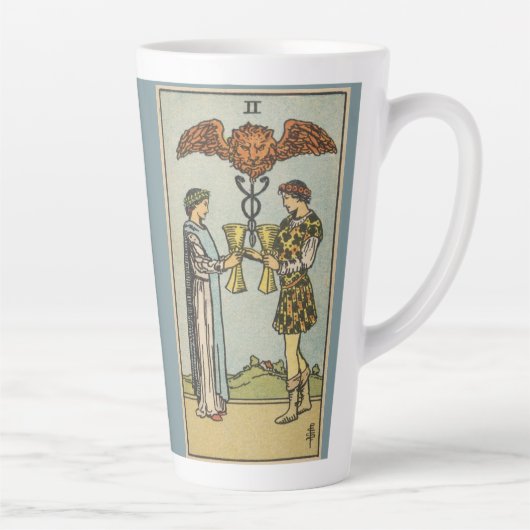 Twee kopjes Tarot Art Latte Cup (Rechts)